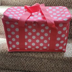 Kate Spade Polka Dot Cooler Bag - Pink and White NWT